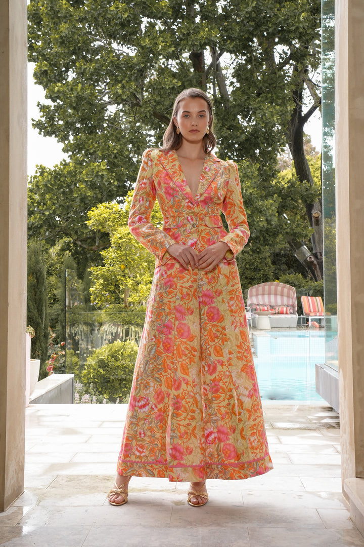 Tailored Blazer in Olive Grove