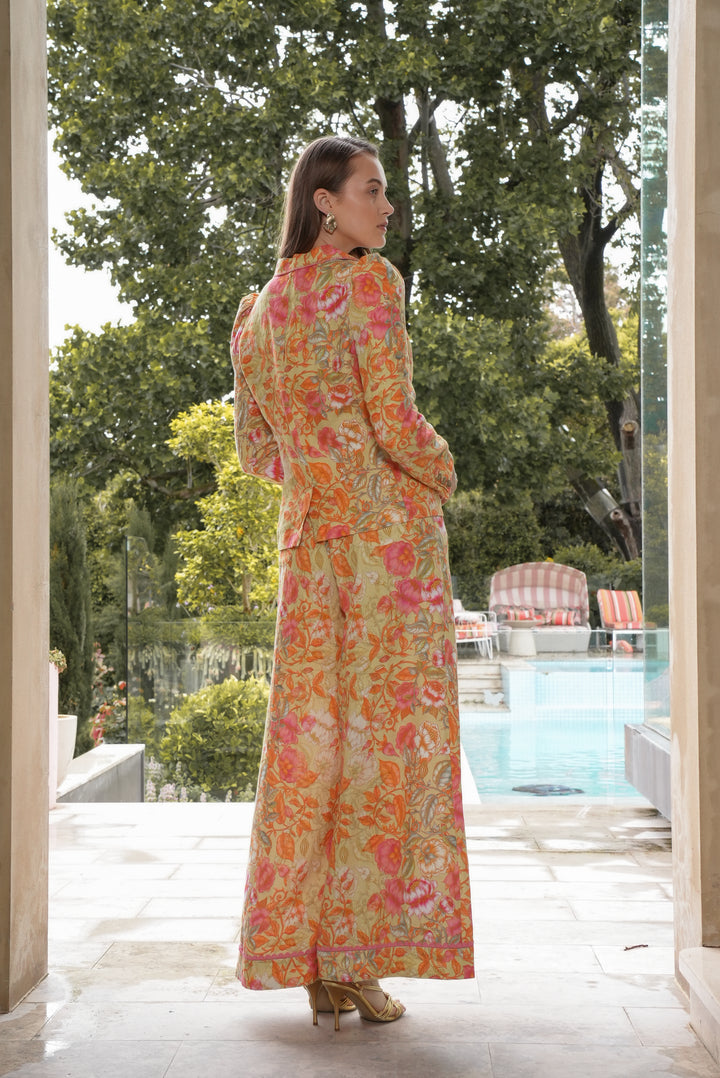 Tailored Blazer in Olive Grove
