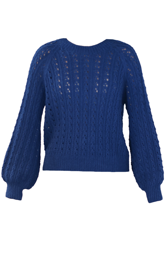 Bobbie Raglan Sweater in Blue