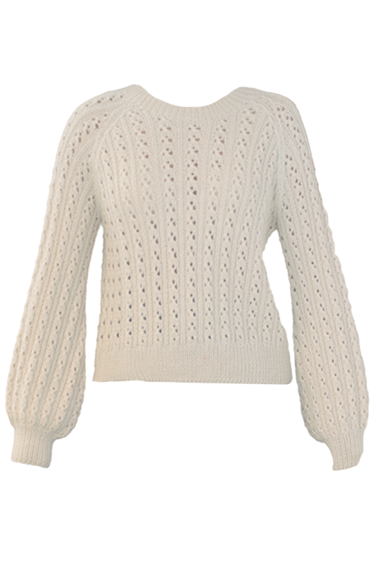 Bobbie Raglan Sweater in Cream
