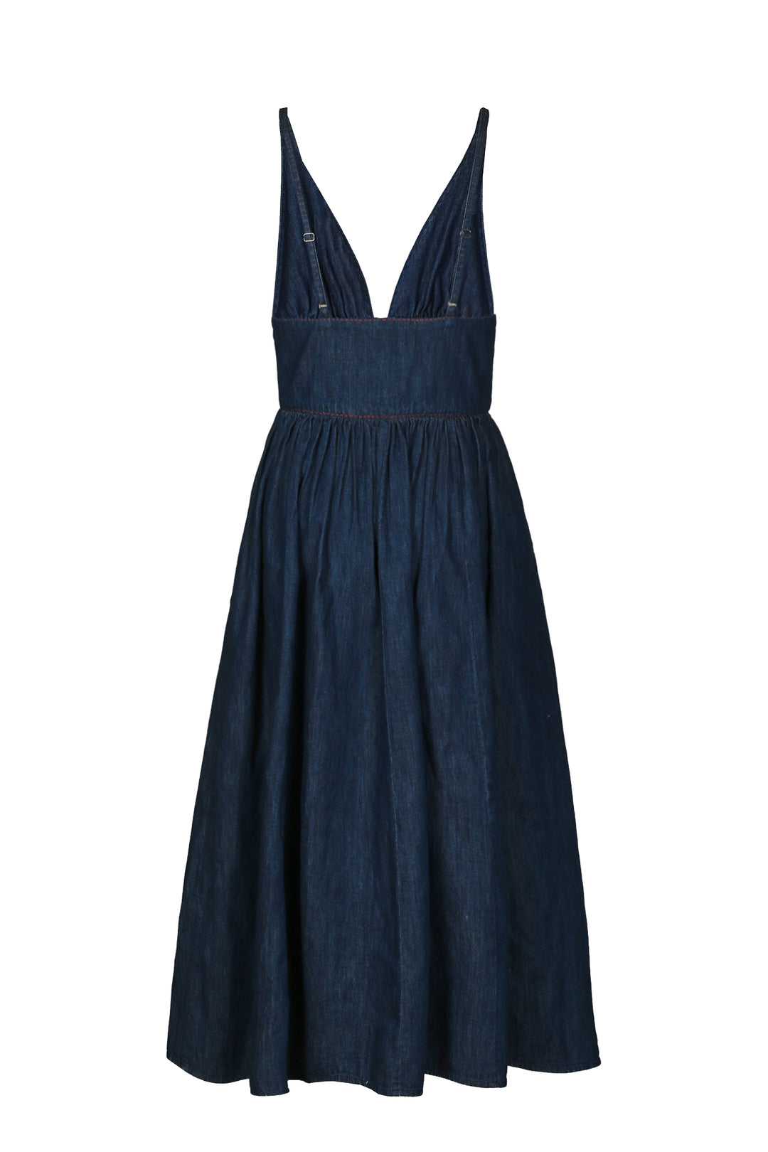 Bralet Maxi Dress in Mid Wash