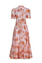 Short Sleeve Trench Maxi Dress in Bronze Mirage