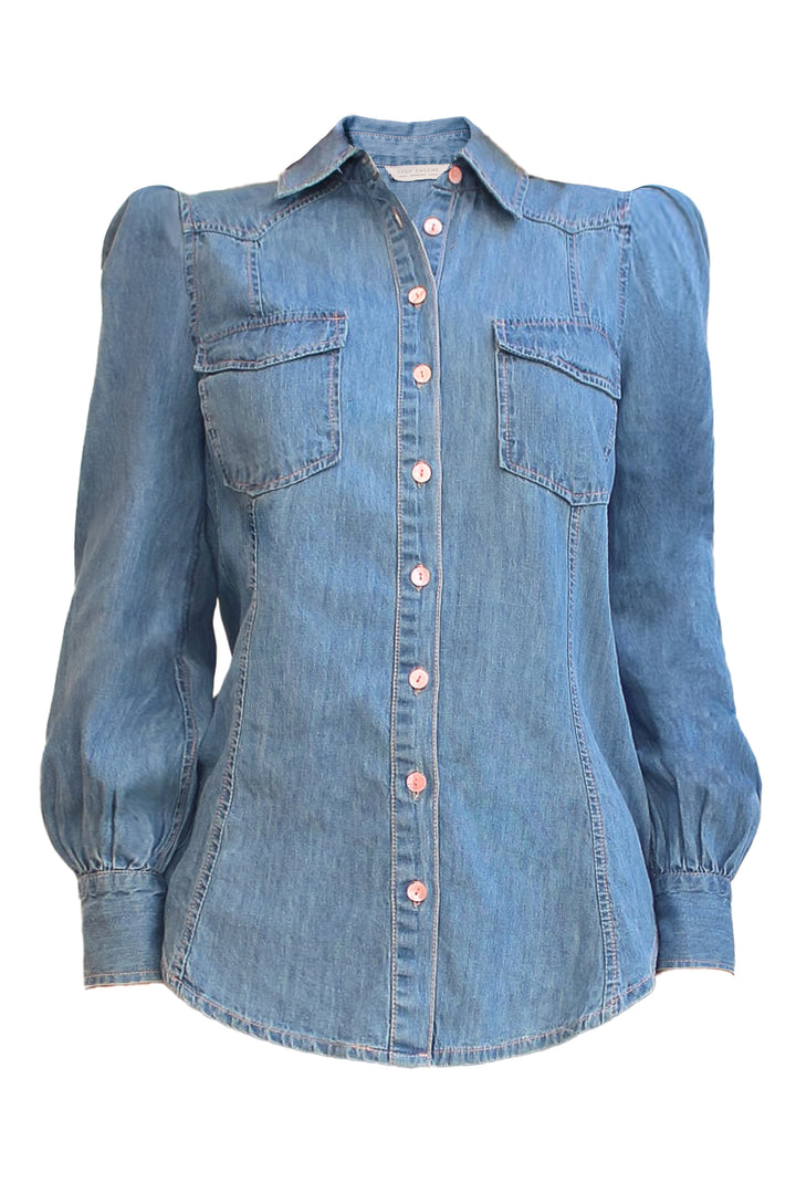 Denim Shirt in Light Wash