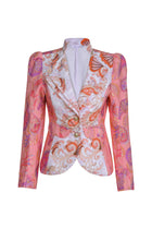 Double Lapel Blazer in Rose Reverie