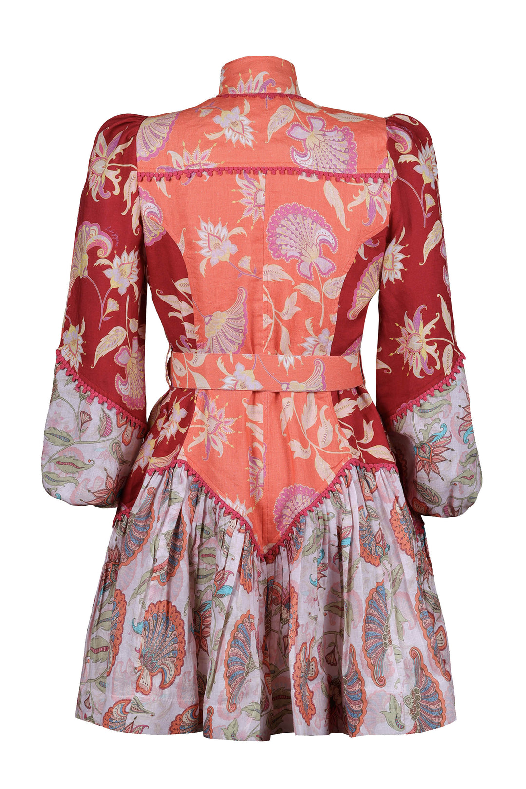 Empire Mini Dress in Blush Florentine
