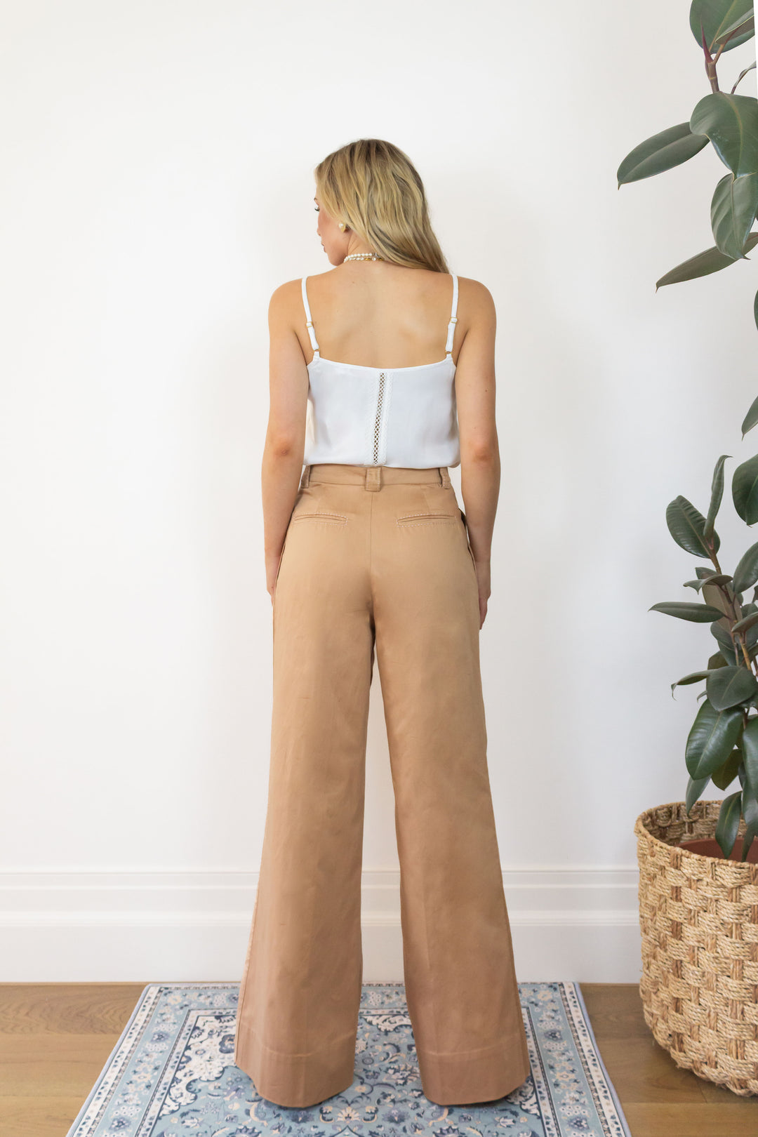 Pleated Trouser in Bronze