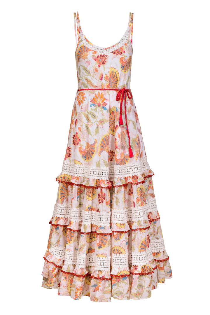 Long Cami Dress in Summer Florentine