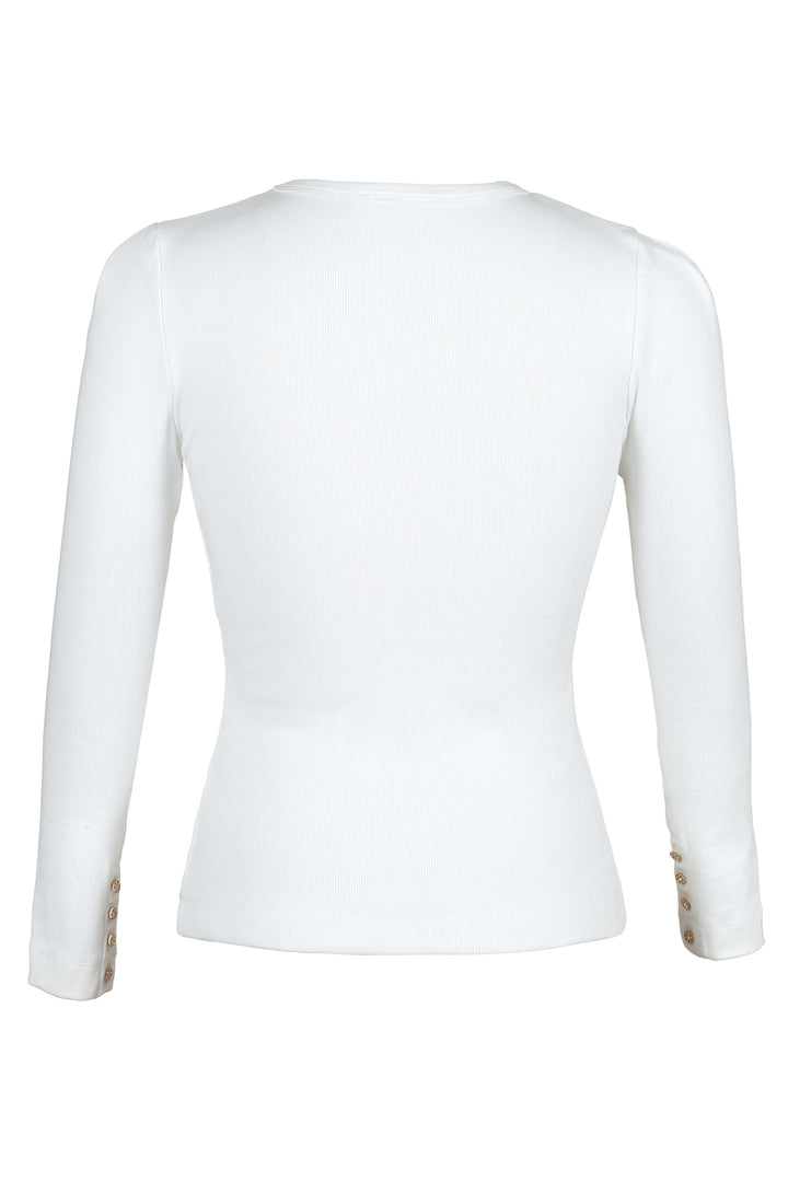 Long Sleeve Tee in White