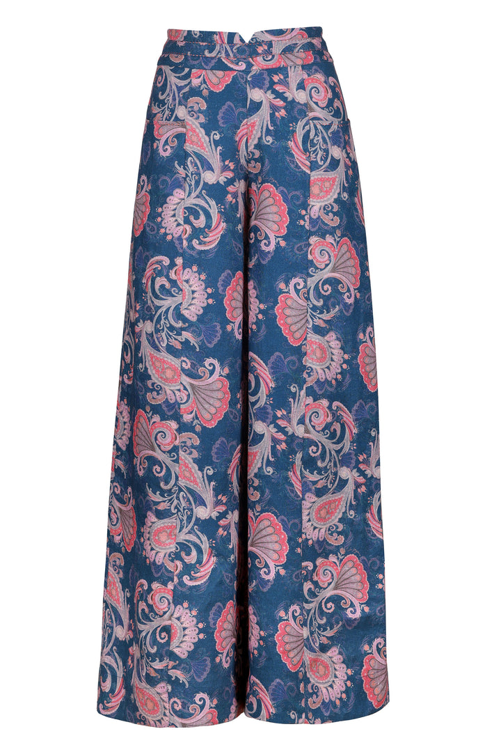 Wide Leg Bolero Pant in Evening Flora