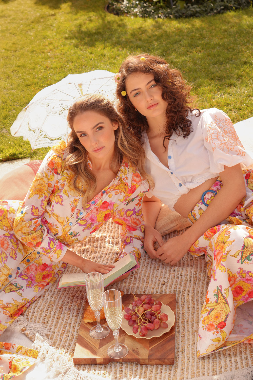 Trench Maxi Dress in Luminous Petal