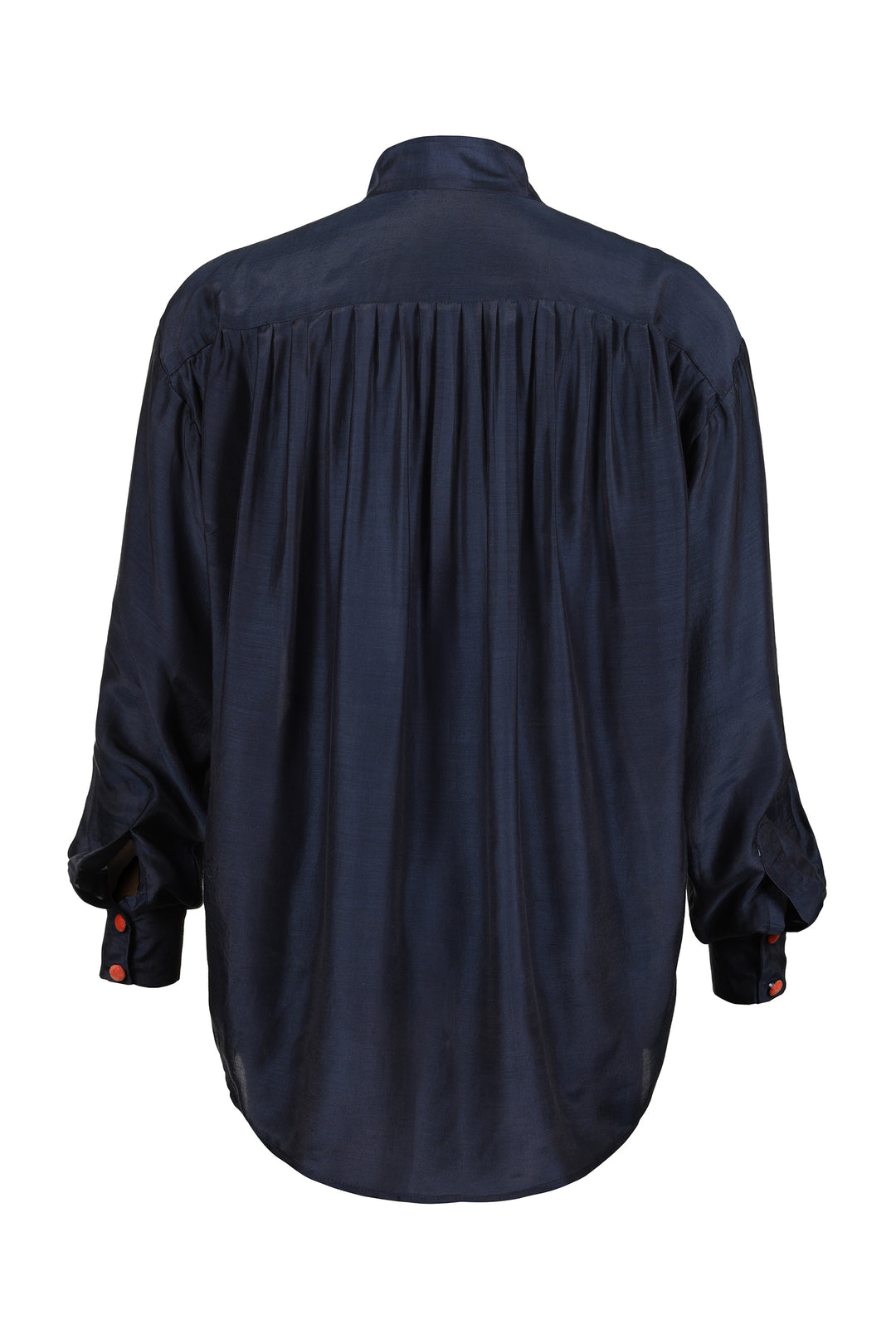 Balloon Sleeve Blouse in Navy