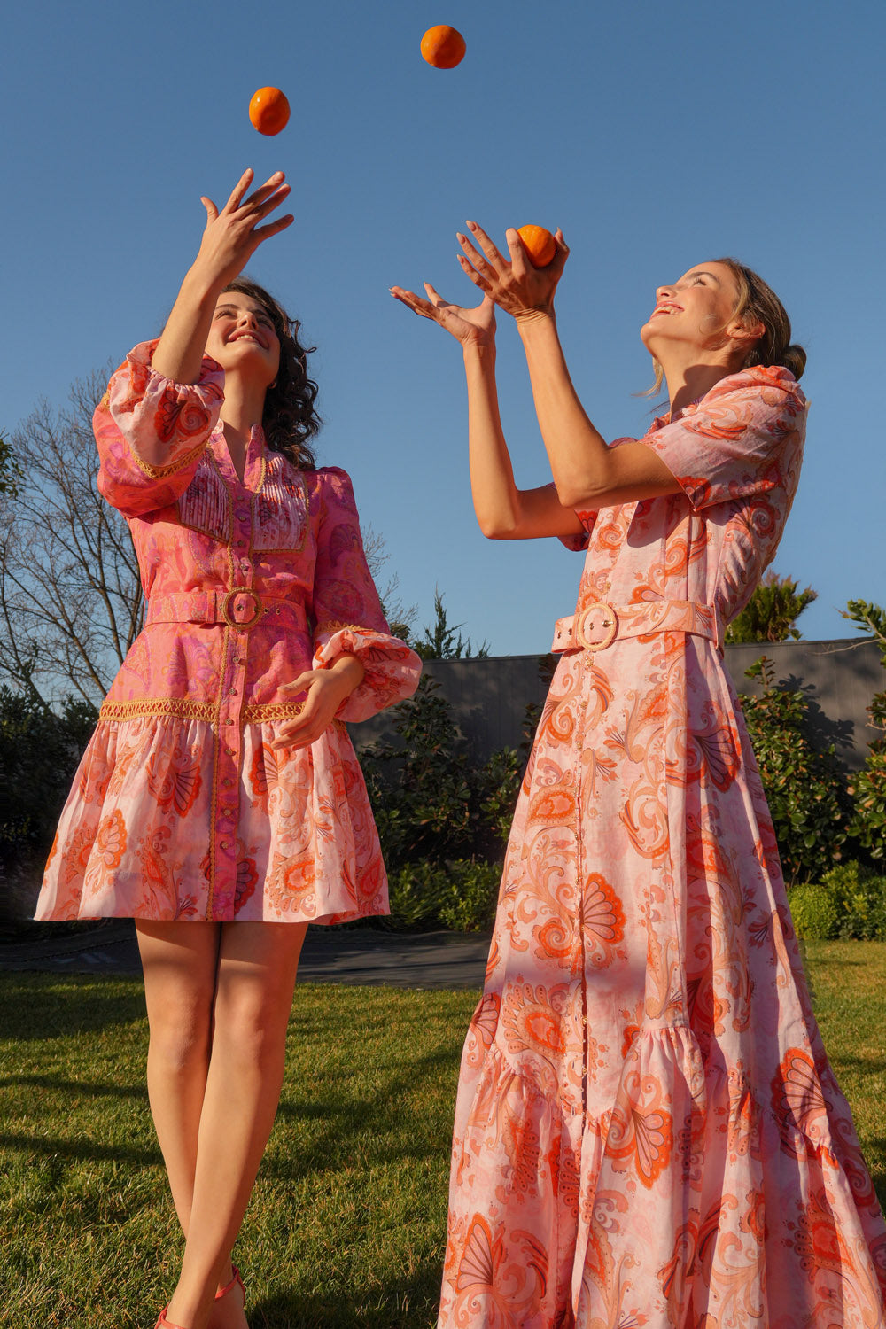 Pintuck Mini Dress in Rose Reverie