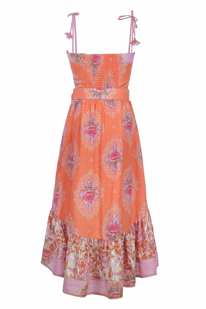 Bustier Wrap Dress in Jardin Bouquet