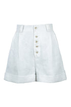 Button Shorts in White