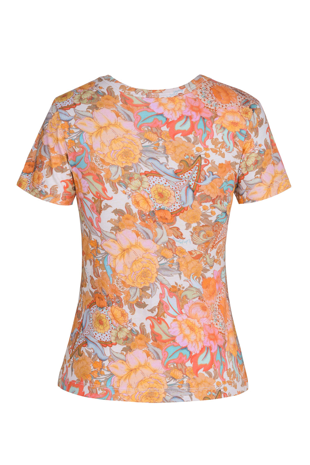 Fitted Tee in Champagne Picnic