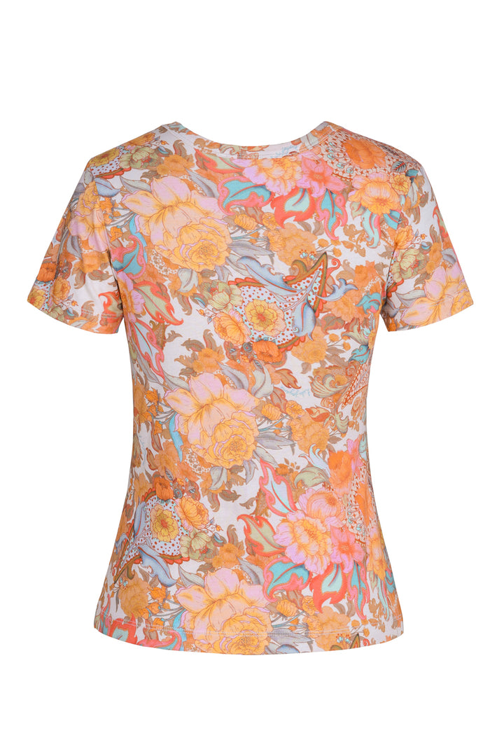 Fitted Tee in Champagne Picnic