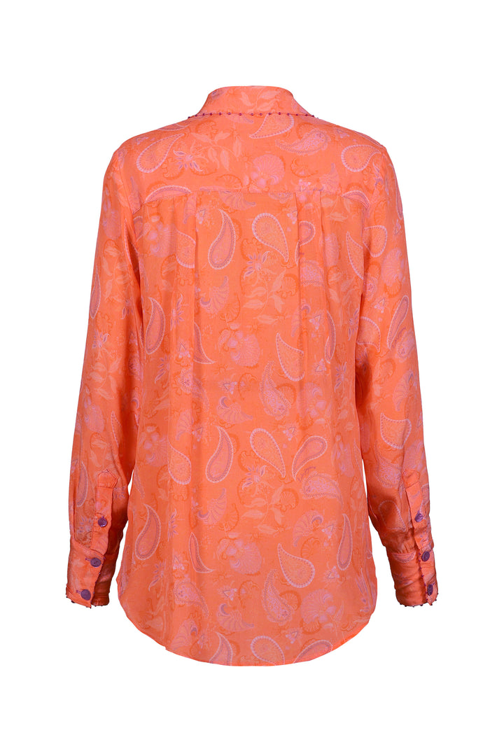 Classic Tailored Shirt in Blushing Paisley