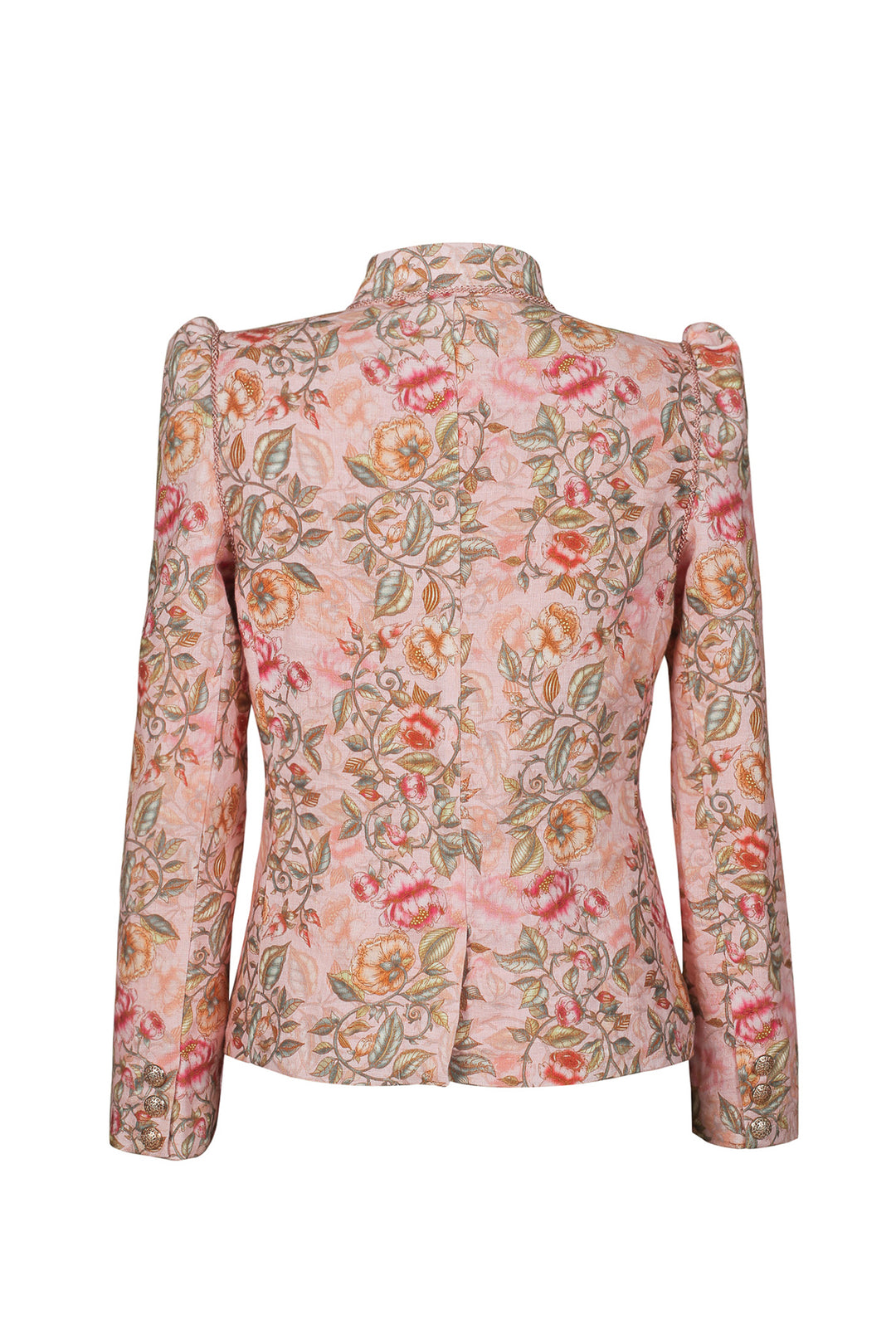Double Lapel Blazer in Cream Vine