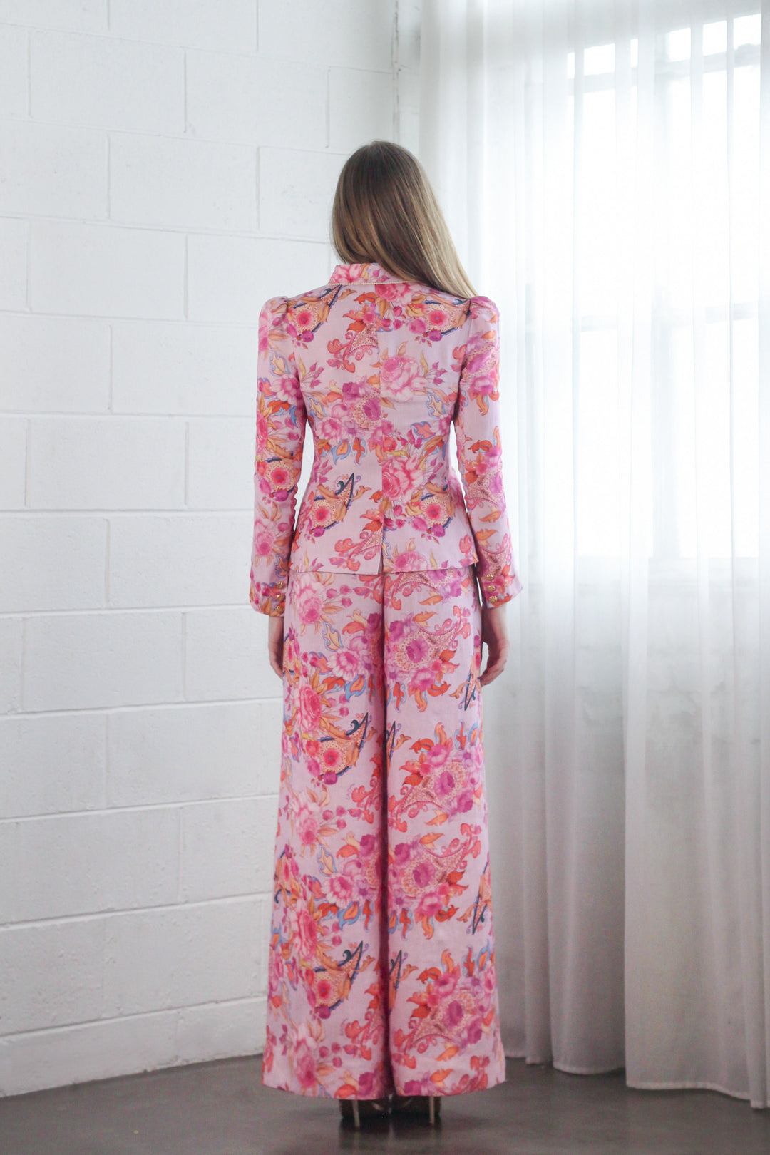 Double Lapel Blazer in Violet Harmony