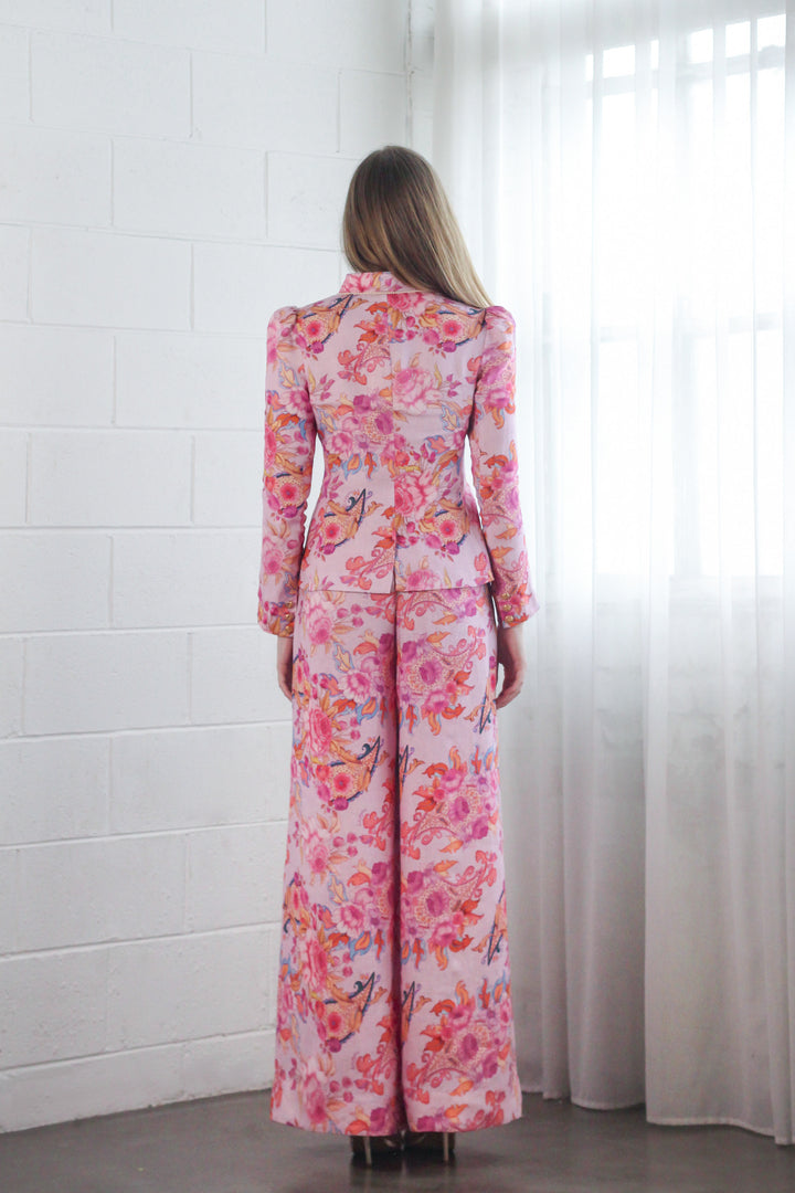 Double Lapel Blazer in Violet Harmony