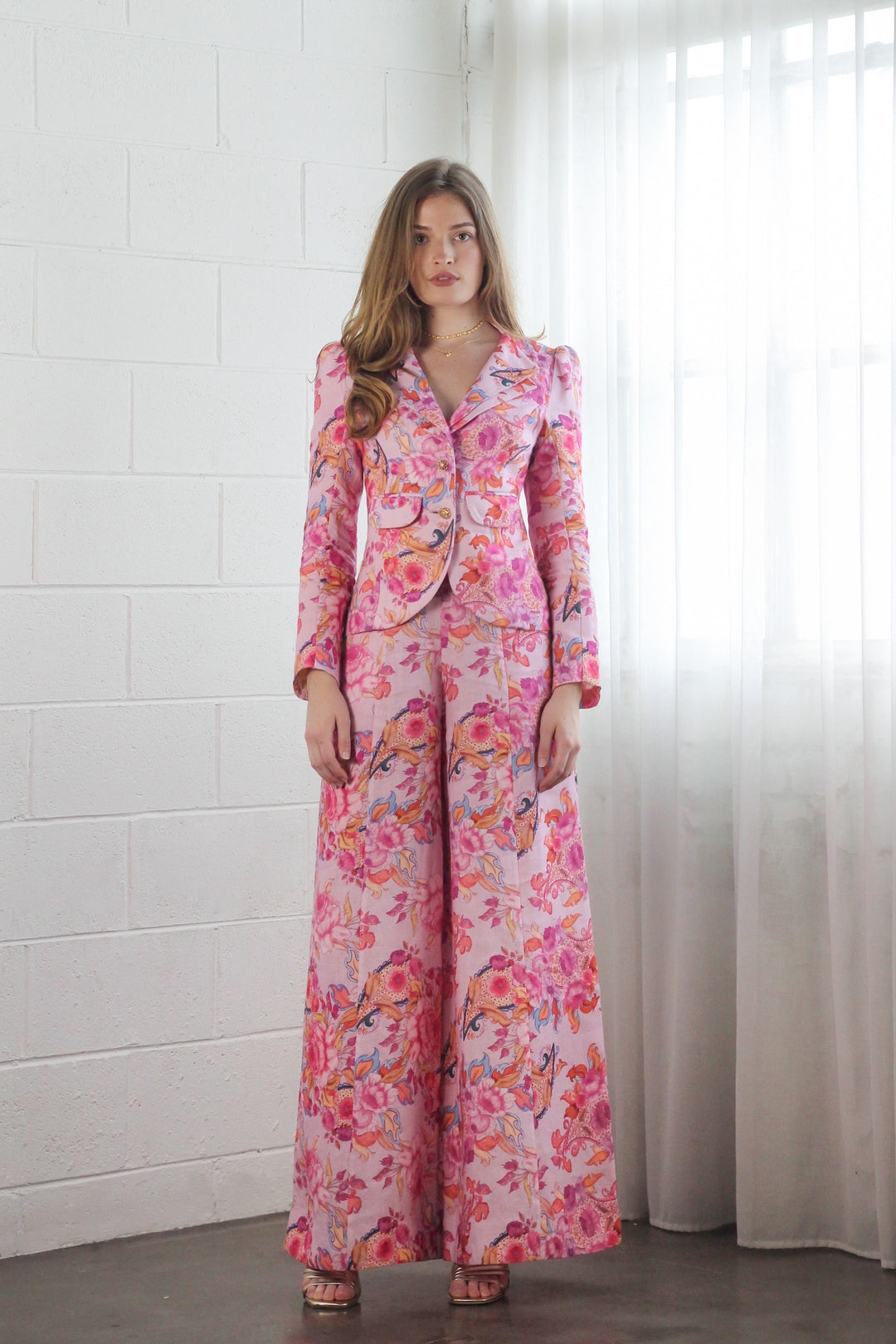 Double Lapel Blazer in Violet Harmony