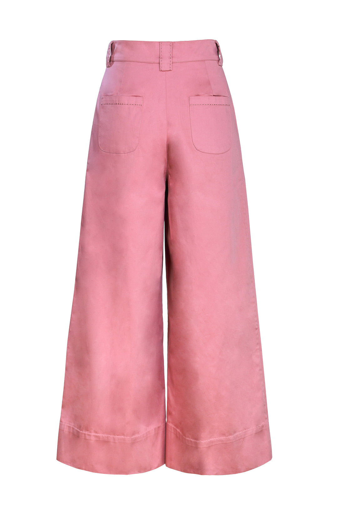 Pleated Crop Pant in Dusk Pink