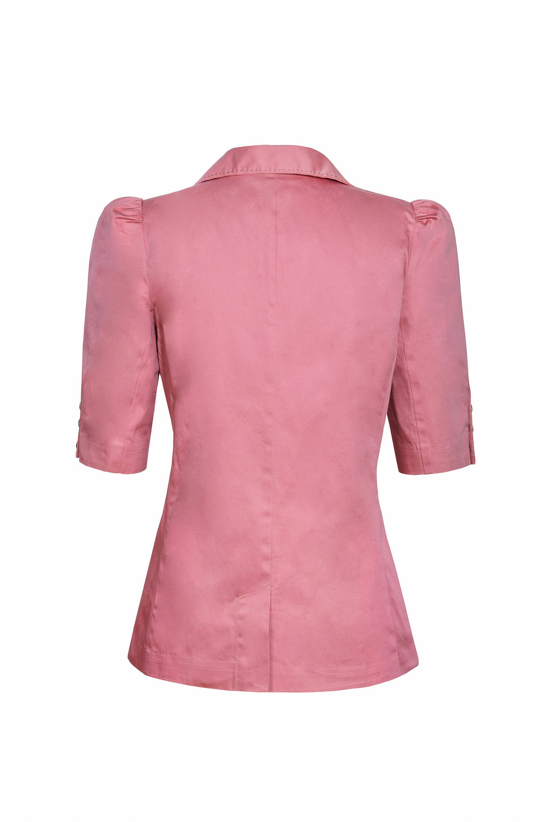 Short Sleeve Tailored Blazer in Dusk Pink