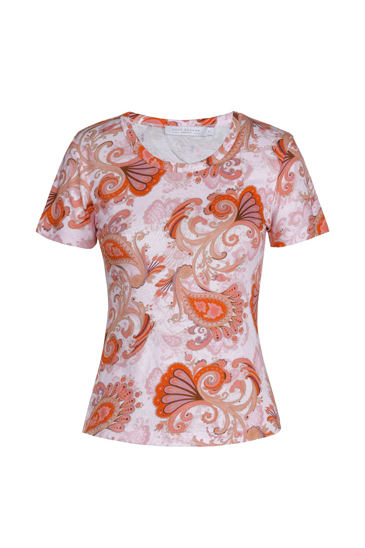 Fitted Tee in Bronze Mirage