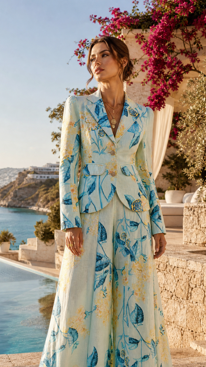 Tailored Blazer in Sardi Wild Flower