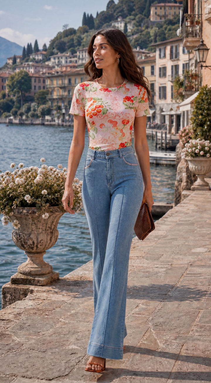 Boot Leg Jean in Light Wash