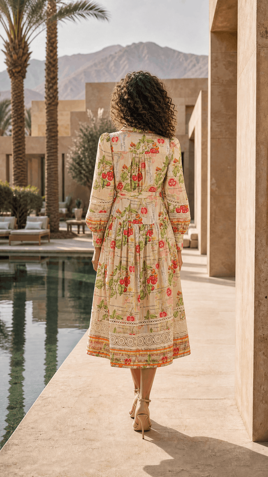Trench Maxi Dress in Tomato Anatomica