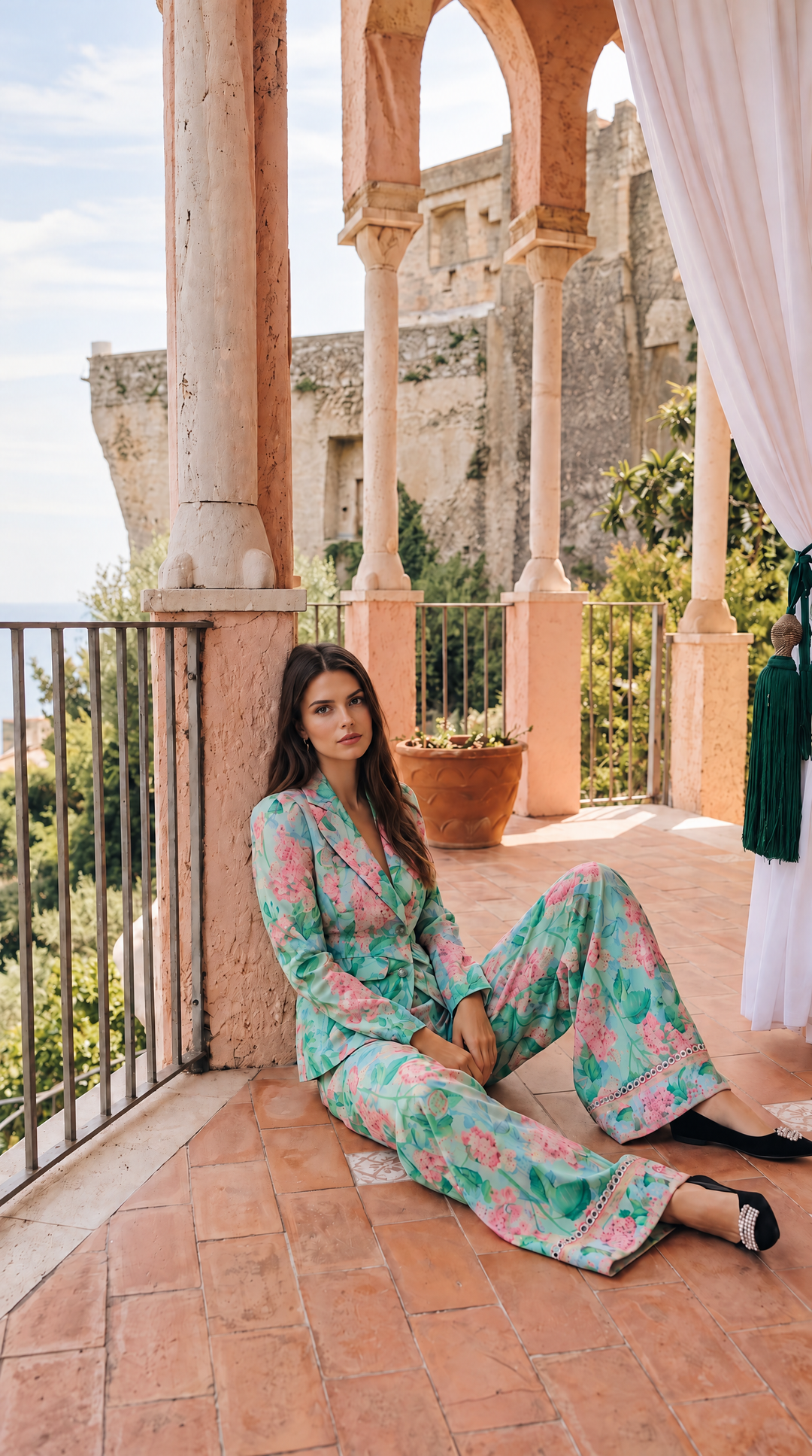 Tailored Blazer in Emerald Sardinia
