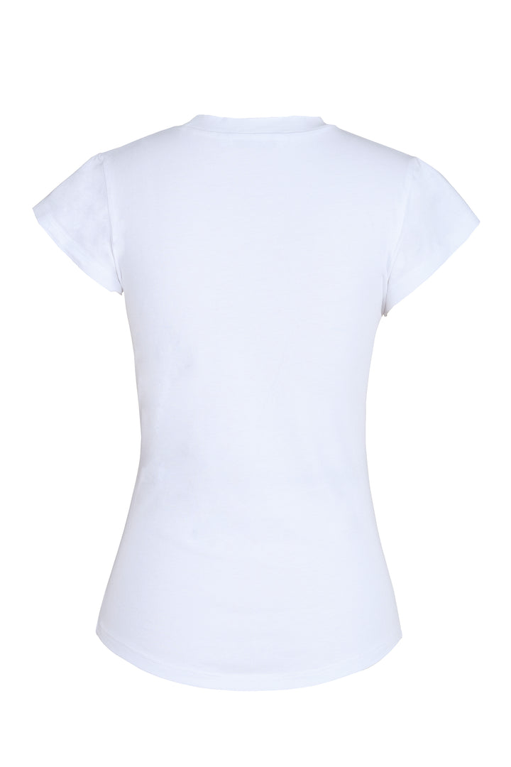 Embroidered Tee in Golden Symphony