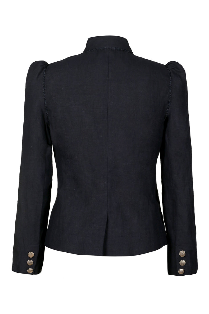 Double Lapel Blazer in Dark Navy