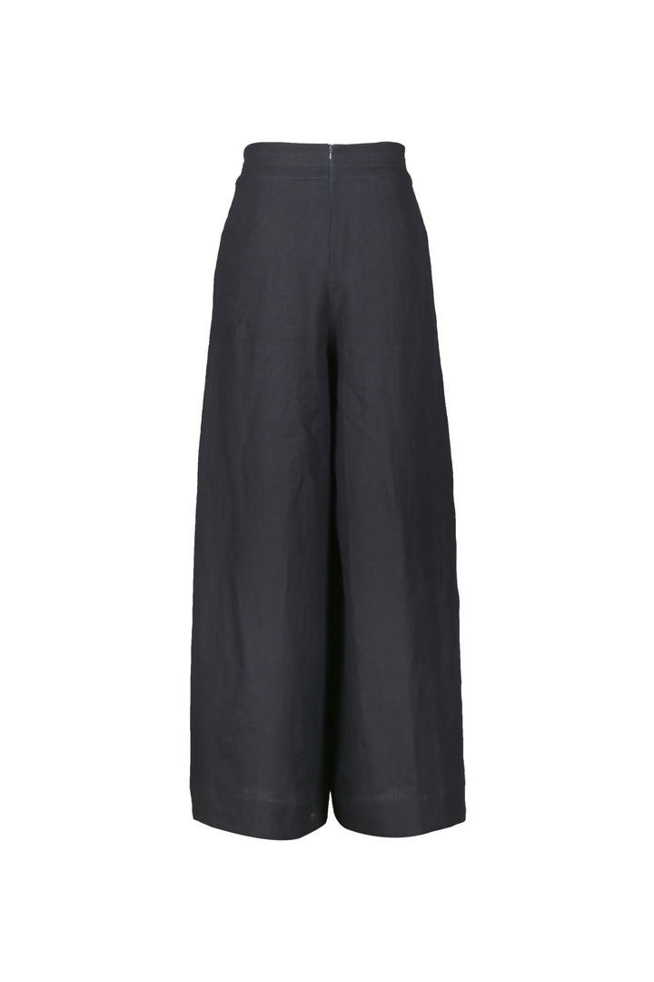 Wide Leg Bolero Pant in Dark Navy