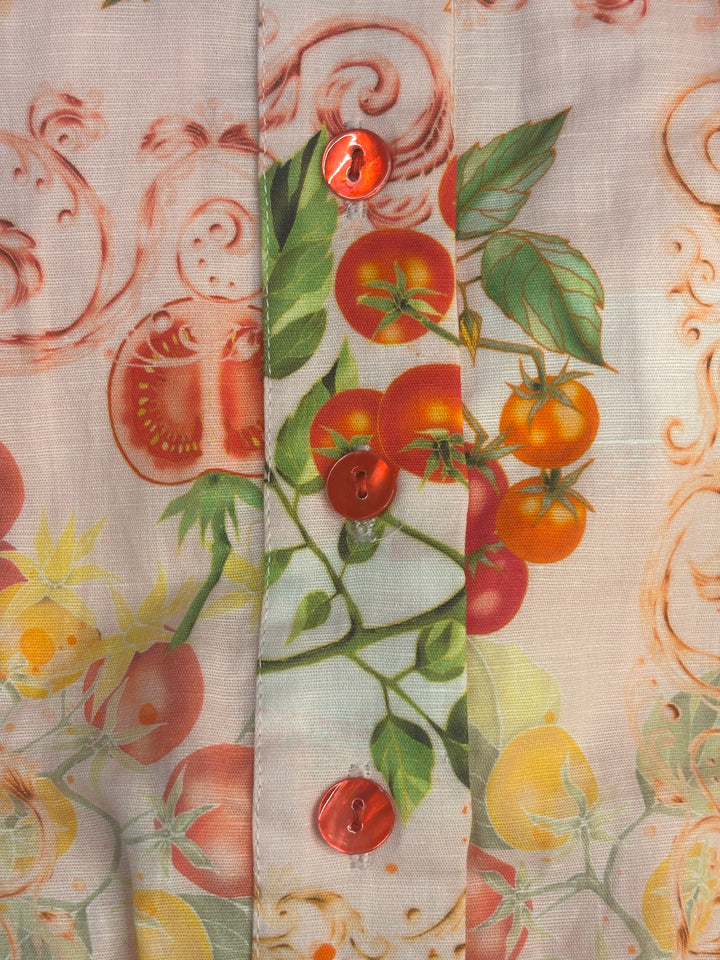 Scallop Playsuit in Sardinia Tomato Medley