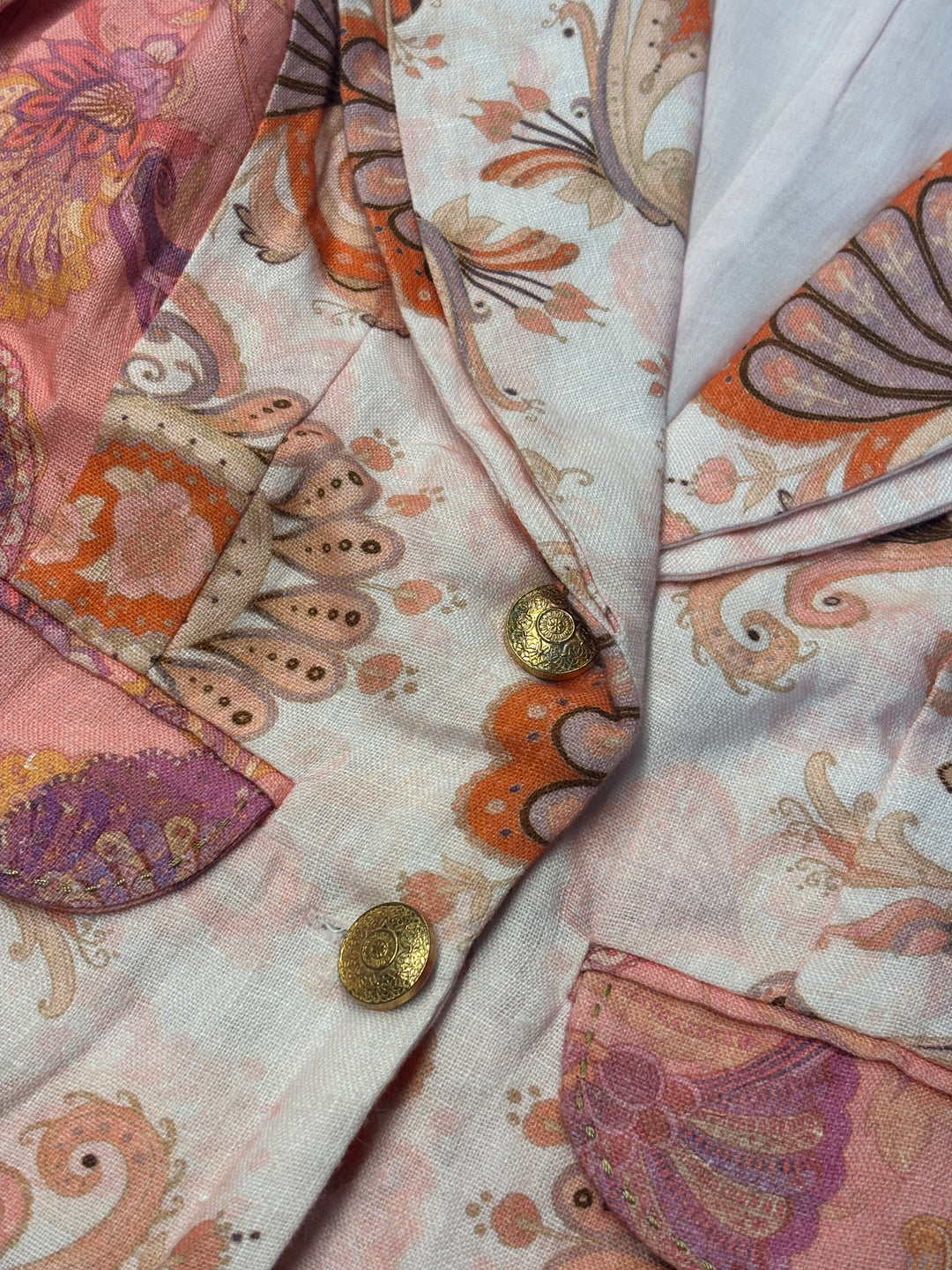 Double Lapel Blazer in Rose Reverie