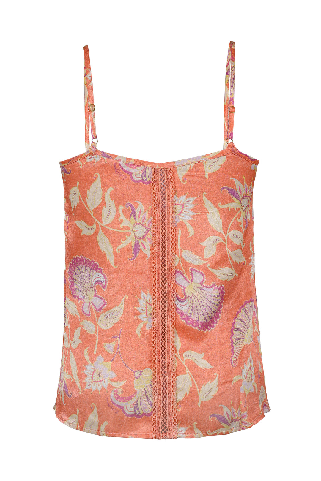 Lace Cami in Pumpkin Florentine