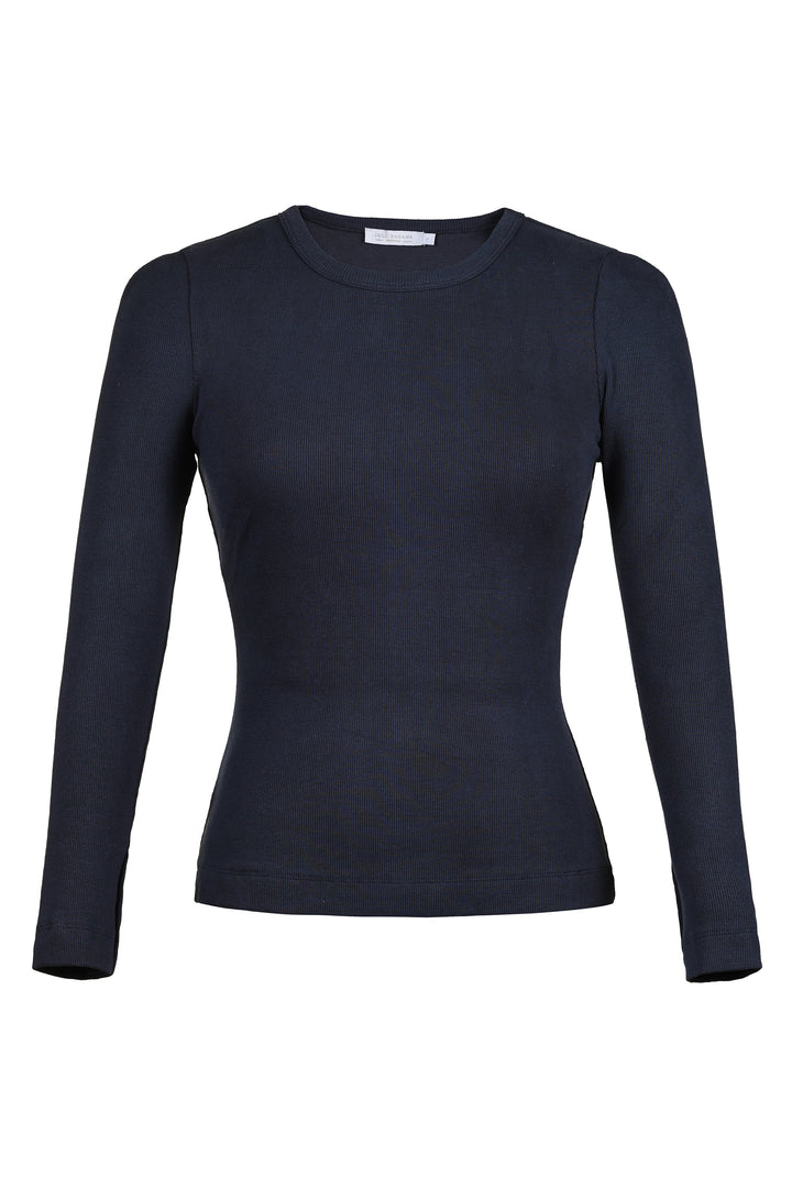 Long Sleeve Tee in Navy