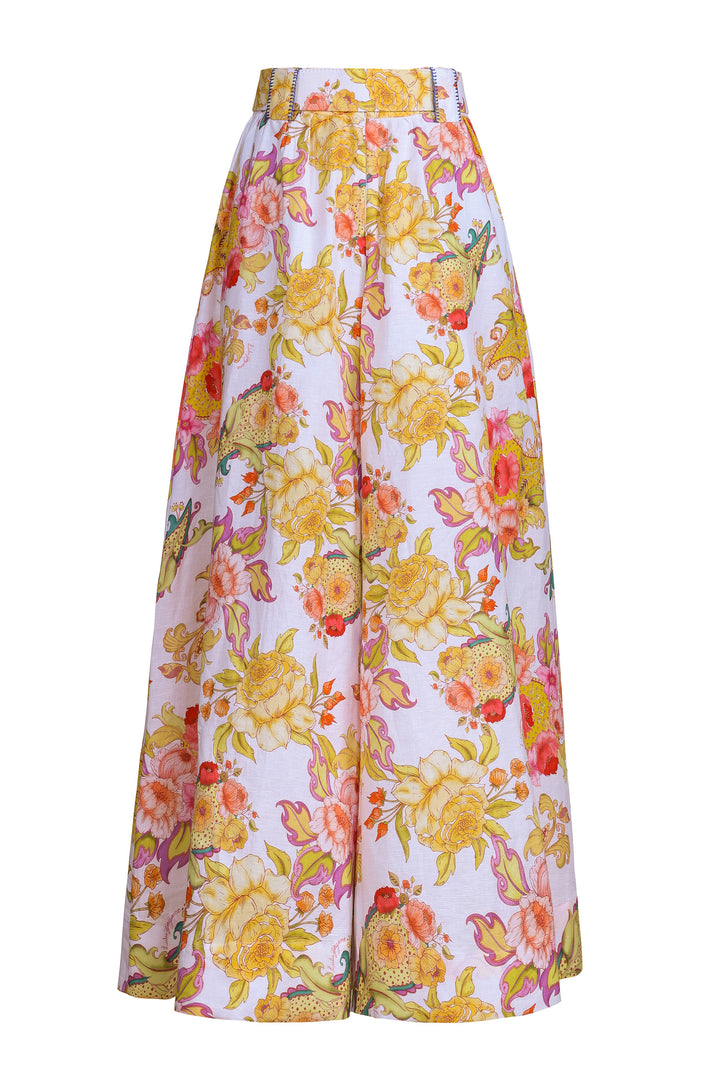 Super Wide Culotte in Luminous Petal