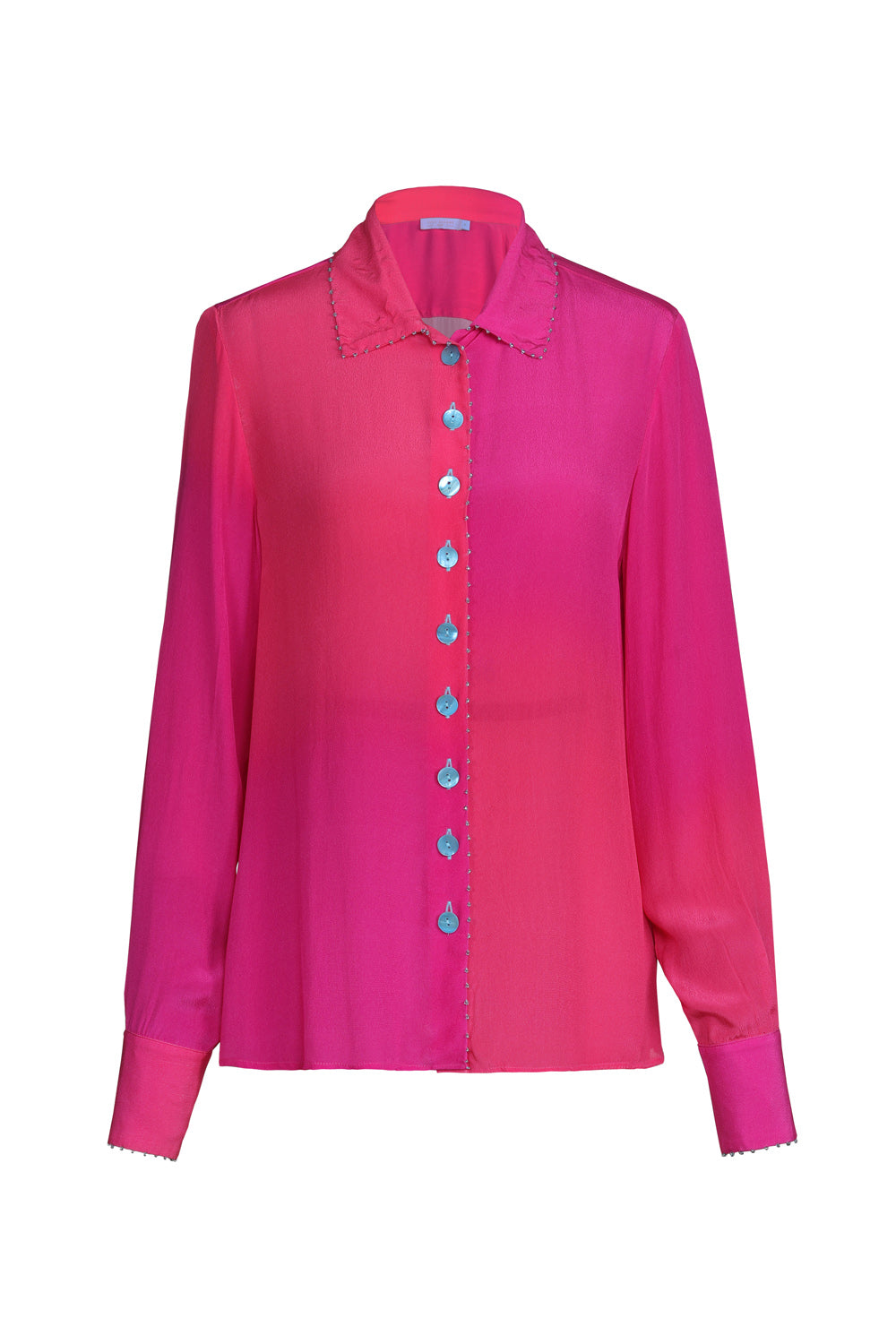 Tailored Shirt in Pink Ombre