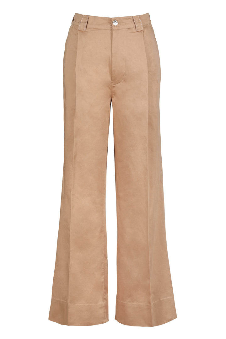 Pleated Trouser in Bronze