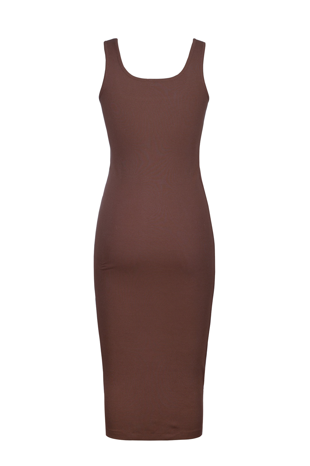 Rib Dress in Chocolate