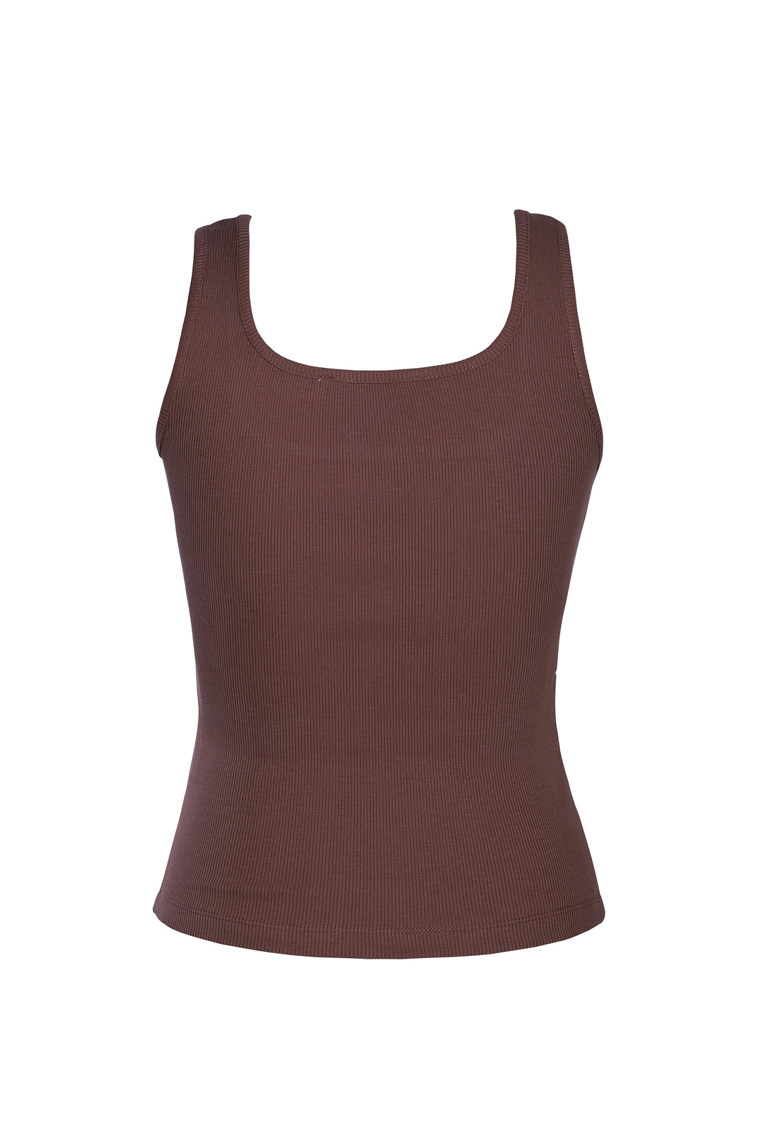 Rib Tank in Chocolate