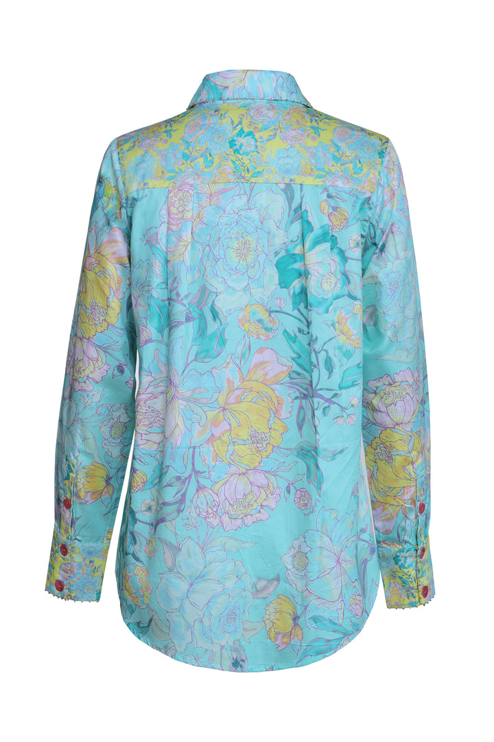 Tailored Shirt in Rose Azure