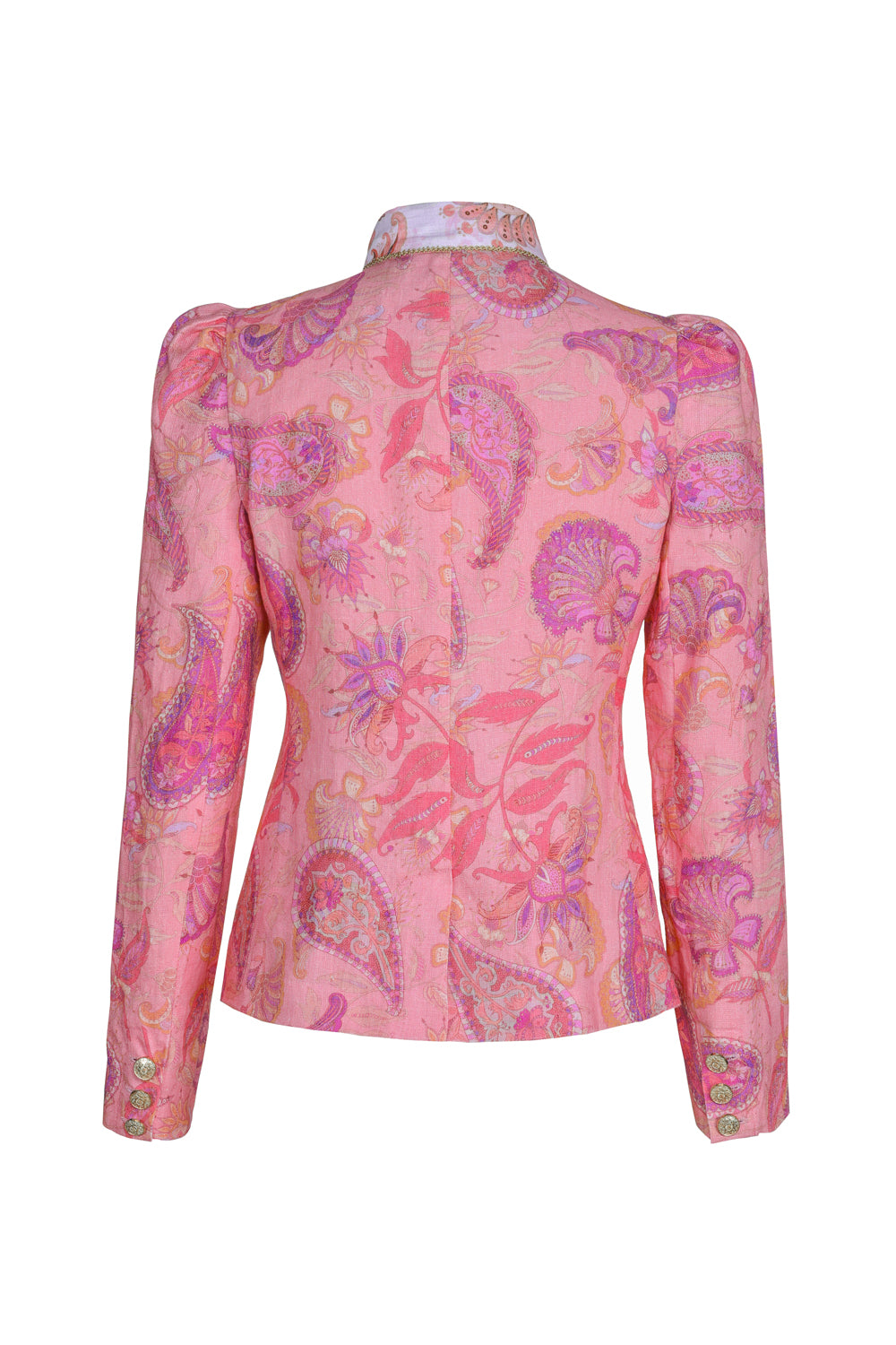 Double Lapel Blazer in Rose Reverie