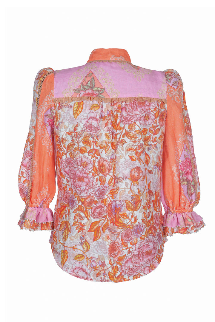 Ruffle Blouse in Jardin Bouquet