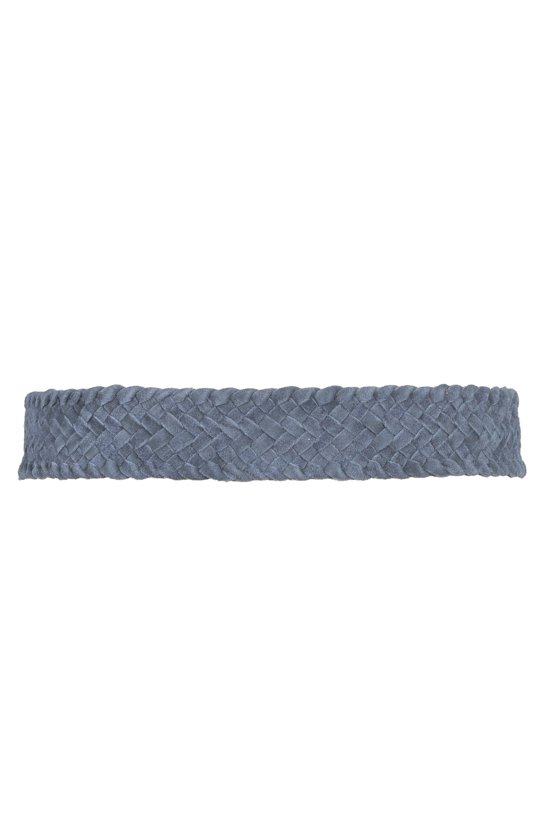 Serena Braided Suede Belt in Navy