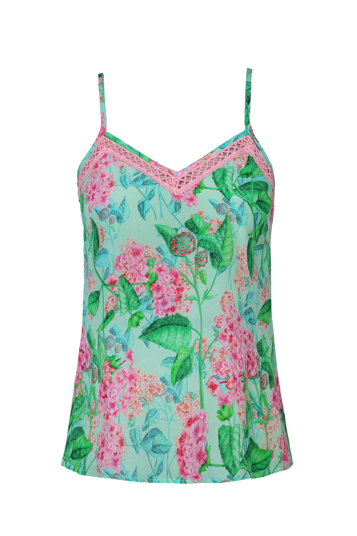 Lace Cami in Emerald Sardinia