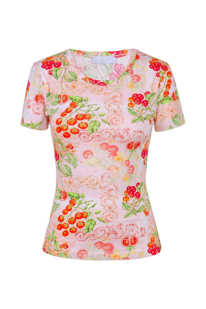 Graphic Tee in Sardinia Tomato Medley
